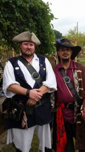 photo donated by Sandy, who is far too good for the pirate scum pictured on the right (her husband)
